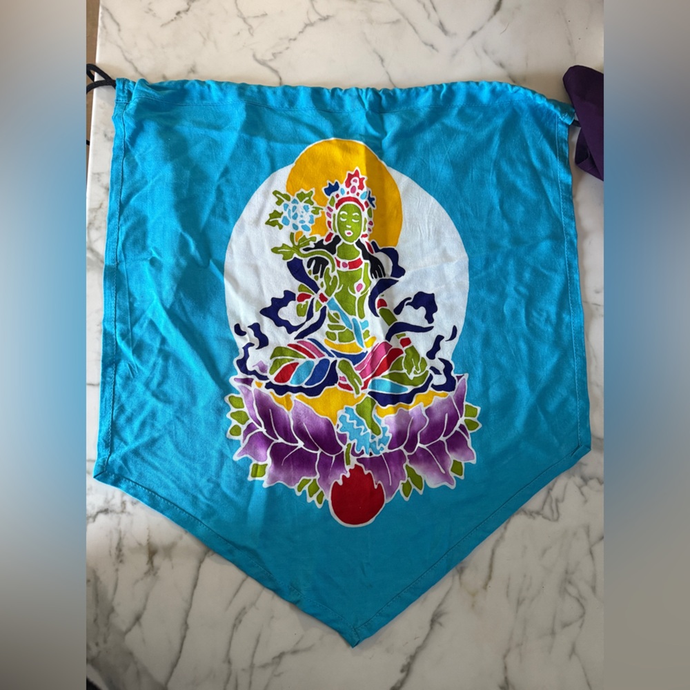 Karuna Arts Colorful Tapestry with Goddess Design in good used condition